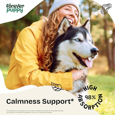 Forever Puppy Ashwagandha Drops for Dogs, 2 oz | Relaxation Supplement, Ashwagandha Root, Liquid Alternative to Calming Chews, Calming Vibes