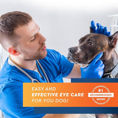 All Pets Eye Wash Drops for Relieve Pink Eye, Allergies Symptoms, Infections & Runny, Dry Eyes - Pain-Free Treatment Helps Prevent Abrasions, Irritations & Conjunctivitis
