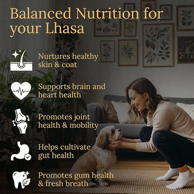 Lhasa Apso Multivitamins, 90 Count, Made in the USA with Real Bacon.