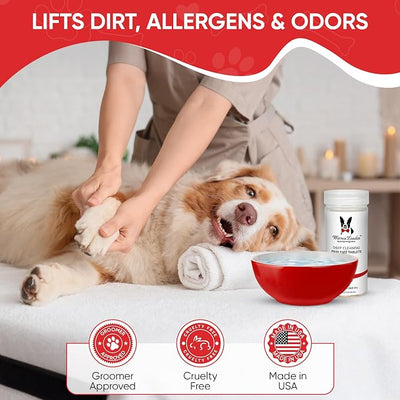 Warren London Deep Cleaning Paw Soak for Dogs – Soothes Itchy, Irritated Paws with Aloe Vera, Seaweed & Tea Tree Oil | Anti-Lick Paw Treatment | 5-Minute at-Home Spa for Dogs | 12 Fizzy Tablets