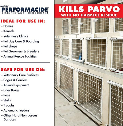 STAR BRITE Performacide 1 Gallon Kit – Kills Parvo Virus, Ideal for Veterinary Hospitals & Kennels