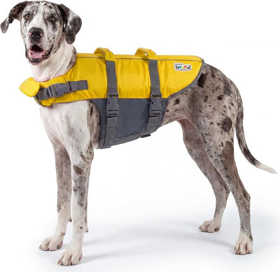Outward Hound Granby Splash Yellow Dog Life Jacket, XL