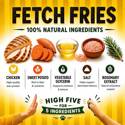 Chicken and Sweet Potato Dog Treats, Soft Chicken Jerky for Small and Large Breeds, Naturally Healthy, Made in The USA (32 oz)