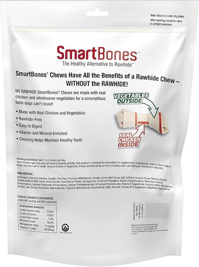 SmartBones Mini Bones with Real Chicken, Rawhide-Free Chews for Dogs, 56 Count (Pack of 2)