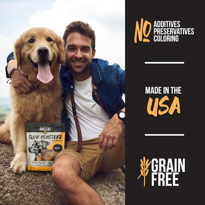 Grillerz Pork Knee Bone, 1 Count, Pork Bones for Dogs, Rawhide Free, Dog Chew for Healthy Teeth & Gums, High Protein, Easy to Digest, Long Lasting, Natural Treats for All Breeds