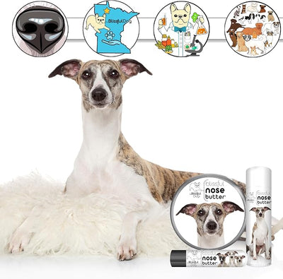 The Blissful Dog Whippet Unscented Nose Butter - Dog Nose Butter, 1 Ounce