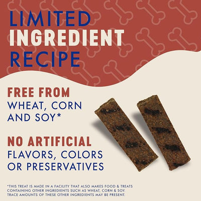 Finley's Wild Boar Griller Strips for Dogs, Jerky-Style Dog Treats with Real Ingredients for All Breeds and Sizes, 14.5oz, 6 Pack