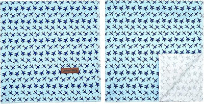 Lionheart Glory Soft Dog Scarf, Blue Square Adjustable Bandana for Small to Large Dogs, 1 Pack