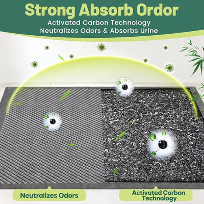 Gimars XL 28"x34" 6-Layer Ultra Abolsorbent Pee Pads for Dogs, Leak-Proof Carbon Dog Puppy Pads, Odor-Control & Quick Dry Dog Training Pads 30 Counts Charcoal