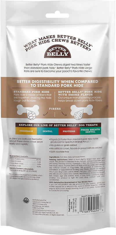 Better Belly Highly Digestible Rawhide Large Roll ChewS