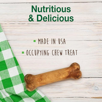 Nylabone Healthy Edibles Natural Chews, Long Lasting Dog Bones, Healthy Dog Treats, Roast Beef & Chicken Flavor, X-Small (8 Count)