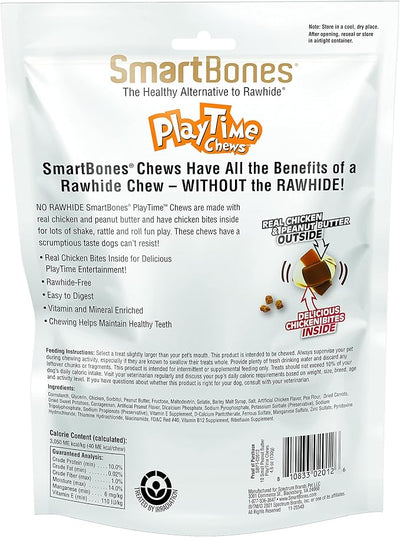 SmartBones DoubleTime Rolls and Playtime Chews, Treat Your Dog to a Rawhide-Free Chew Made with Real Meat and Vegetables