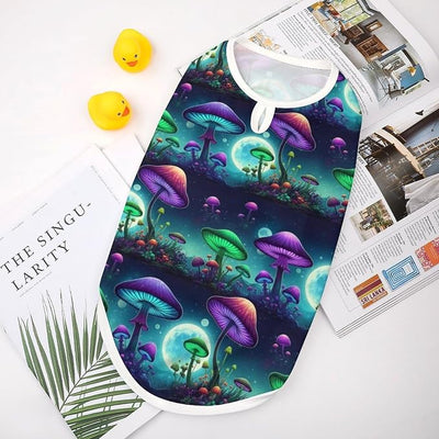 Fitted Pet Vest for Dogs, Puppy Sleeveless Shirt Trippy Mushroom World, Breathable Daily & Outdoor Pet Wear, Large