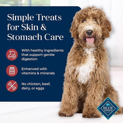 Blue Buffalo Basics Crunchy Dog Biscuits for Skin & Stomach Care, Limited Ingredient Diet Dog Treats, Salmon & Potato Recipe, 6-oz. Bag (Pack of 6)