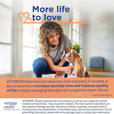 VETMEDIN® Solution (pimobendan Oral Solution) for Dogs, 1.5 mg/mL, inodilator, 50 mL Bottle