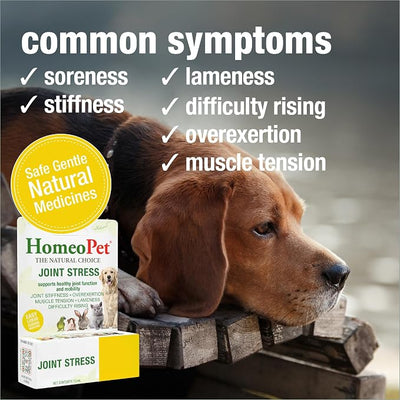 HomeoPet Joint Stress, Joint Support for Dogs and Cats, Liquid Pet Meds to Support Healthy Joint Movement, 15 Milliliters