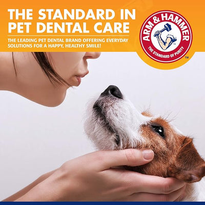 Arm & Hammer for Pets Tartar Control Dental Training Kit for Puppies, Includes Dog Toothbrush, Toothpaste & Fingerbrush for Puppy Dental Health, Vanilla Ginger Flavor, 0.84 Oz - 60 Pack