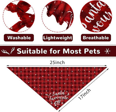 Weewooday 9 Pcs Holiday Dog Bandanas Halloween Thanksgiving Christmas Bandanas Birthday Scarf Adjustable Large Pet Washable Scarves for Large Dog Costume Supply