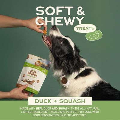 Smart Cookie Healthy Soft Dog Treats - Duck & Squash - Grain Free Limited Ingredient Training Treats for Dogs with Sensitive Stomach & Allergies, Natural Novel Protein, Made in the USA (5oz.)