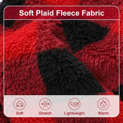 Sebaoyu Turtleneck Dog Pajamas for Small Dogs, Fleece Dog Sweater, Winter Cute Tiny Clothes Outfit Puppy Clothes Pet Jumpsuits Chihuahua Yorkie Cat Clothing,Red,Medium
