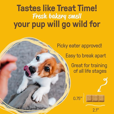 CookiePal Dog Treats, Crunchy Peanut Butter Puppy Training Treats, Human Grade USDA Organic, Natural Dog Biscuits, 10oz (Pk of 4)