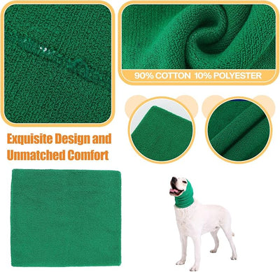 Dog Calming Band Cat and Dog Anxiety Relief Cover,Double Layer Thickened Pet Ears Elastic Neck Band Noise Cancelling Ear Muffs for Anxiety Relief/Noise Protection,Grooming,Thunder,Fireworks