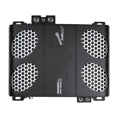 Audiopipe 1500 Watts Full Range Class D Mosfet Amplifier (APHF-1500D-H1), 4-Point Protection System, 1 Ohm, BTL Mode, Remote Bass Control Knob
