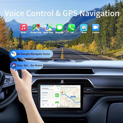 Haudio Double Din Android 13 Car Stereo Receiver - 10.1" Universal HD Touchscreen w/64GB, Built-in GPS & Backup Camera, Bluetooth 4.1, Supports CarPlay/MirrorLink (1990-2023 Vehicles)