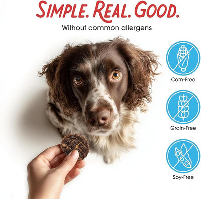 Farmland Traditions Dogs Love Beef Jerky Dog Treats with Only 3 Ingredients and No Fillers, 13.5 Ounce Bag