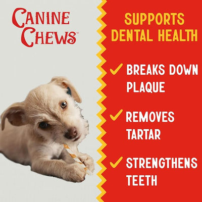 Canine Chews Chicken-Wrapped Rawhide Twists for Dogs - Pack of 45 U.S.A. Sourced Chicken Wrapped Rawhide Dog Treats, Sticks for Dogs - Premium & Natural Beefhide Chews