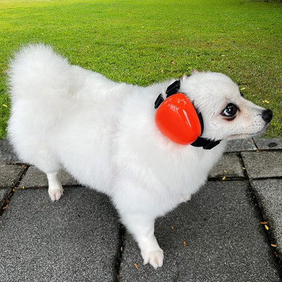 derYEP Dog Earmuffs for Hearing Protection 29dB NRR Ear Muffs Noise Protection (Small, Orange)