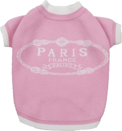 Everything Chic Luxury Dog Sweater – Soft Knit Designer Pet Outfit for Small Dogs & Puppies, XS–L, Stylish Warm Clothing for Yorkies, Chihuahuas, Dachshunds, Maltese, French Bulldog