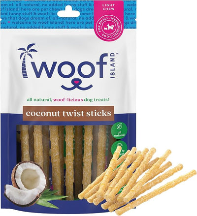Coconut Doggie Chews - Premium, All Natural Coconut Pet Treats - Healthy Puppy & Vitamin Rich Rawhide Free Chews