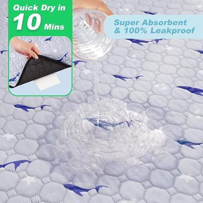 Washable Pee Pads for Dogs, 1 Pack Puppy Pads, Super Absorbent & Leakproof with Anti-Slip Bottom for Dog Training, Crates, Car, Pet Pee Pads, and Furniture Protection, 65"x48"