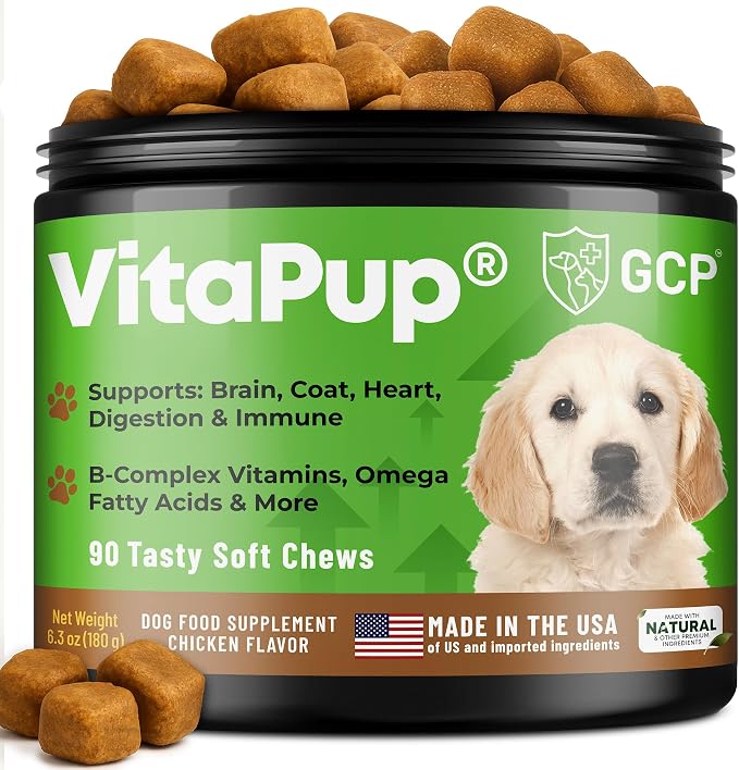 Guardian’s Choice Puppy Vitamins & Supplements, Multivitamin Chews, 90 Ct | Give Your Puppy the Best Start. Daily support for healthy growth, development, and overall wellness.*