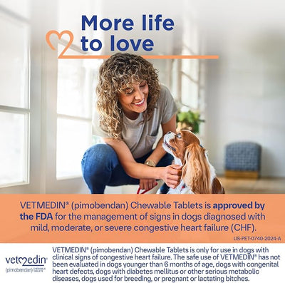 VETMEDIN® (pimobendan) Chewable Tablets for Dogs, 2.5 mg, inodilator, 50ct
