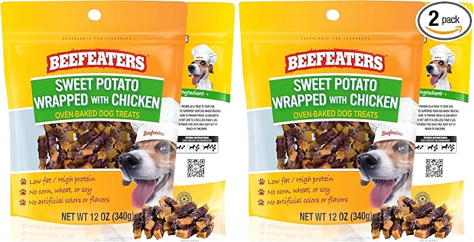 Beefeaters Sweet Potato Wrapped with Chicken, 12oz (Pack of 2)