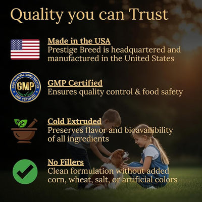 Cavalier King Charles Spaniel Multivitamins, 90 Count, Made in the USA with Real Bacon.