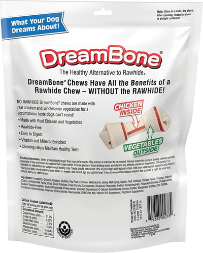 DreamBone Large Chews With Real Chicken, Rawhide-Free Chews For Dogs, Treat Your Dog to a Rawhide Free Chew, 3 Count