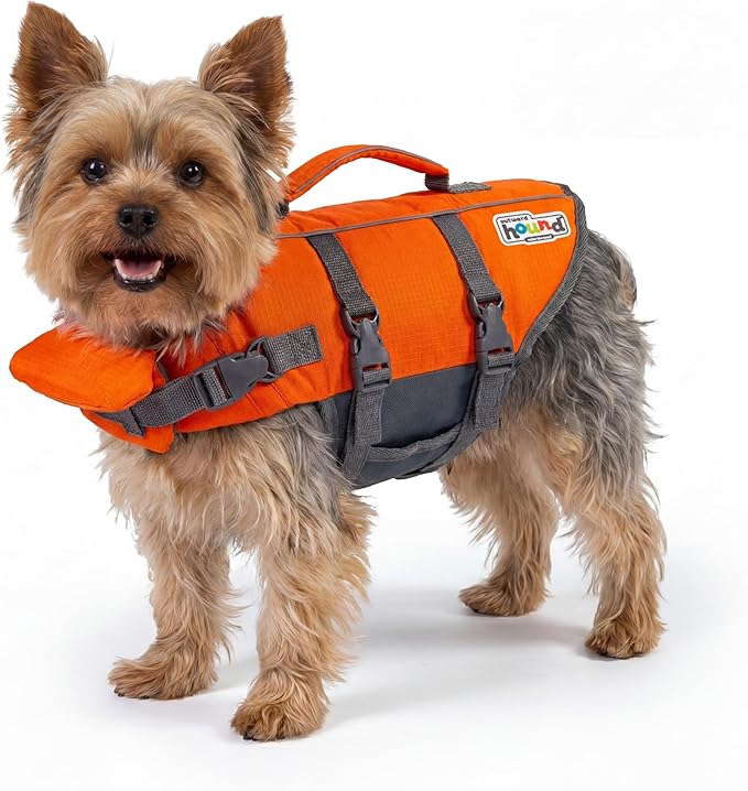 Outward Hound Granby Splash Orange Dog Life Jacket, XS