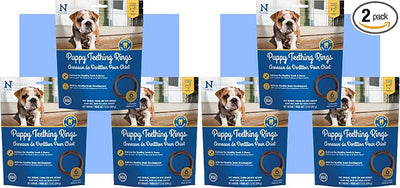 N-Bone Puppy Teething Rings Chicken Flavor Dog Treat, 18 Rings, 21.6-oz - Natural Puppy Chew Toys Alternative for Teething Discomfort - Small and Large Dogs, (Pack of 2)