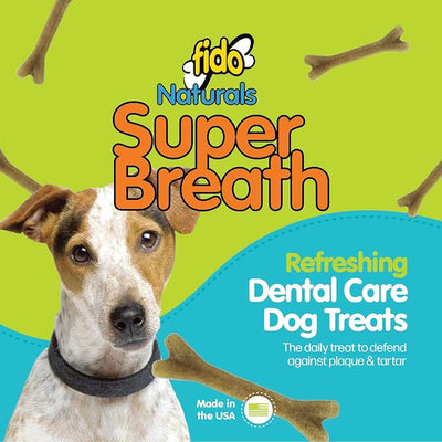 Fido Super Breath Dental Care Bones for Dogs, Small - 13 Count, Pack of 3 - Fresh Breath Dog Dental Treats for Small Dogs - Plaque & Tartar Control - Made in USA - 39 Total