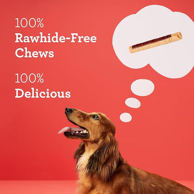 DreamBone Chicken Wrapped Mini Stick Dog Treats, Daily Rawhide-Free Chew, Digests Safely and Completely, With Real Protein, Chicken and Veggies, 15 count