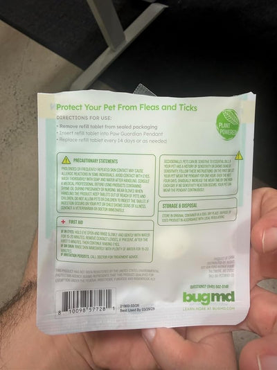Bug MD Paw Guardian Refill, Plant-Powered Flea & Tick Protection Tablets, 3 Count, 30-Day Protection, Natural Essential Oil Formula