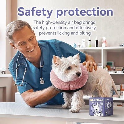 Loflaze Soft Inflatable Dog Cone Collar for Large Medium Small Dogs Cats - After Surgery Dog Neck Donut Collar, ECollar Alternatives for Recovery