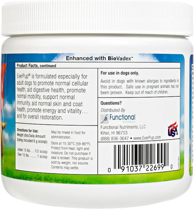 Ultimate Daily Dog Supplement with Glucosamine, Prebiotics, Probiotics, Apoptogens, Vitamins and Minerals for Healthy Joints, Immunity, Digestion, Skin Health