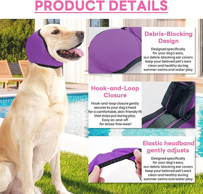 Dog Ear Muffs Noise Protection, Stress-Reducing, Comfortable, Perfect for Thunderstorms, Noise,Vet Visits & Preventing Water