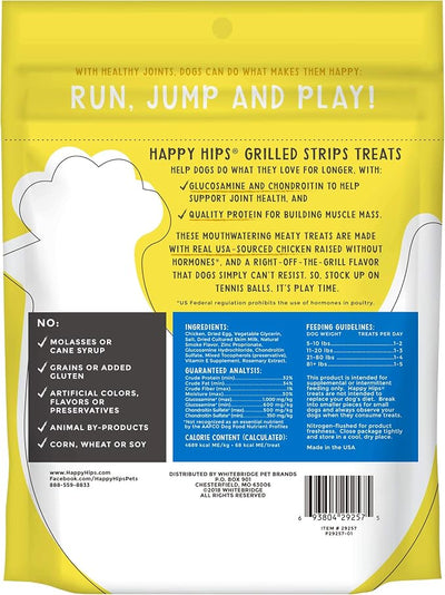 Happy Hips Grilled Dog Treats, Chicken, 12 oz. Pouch (Pack of 2)