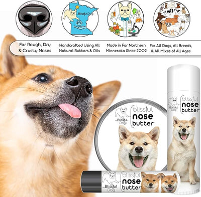 The Blissful Dog Shiba Inu Unscented Nose Butter - Dog Nose Butter, 8 Ounce