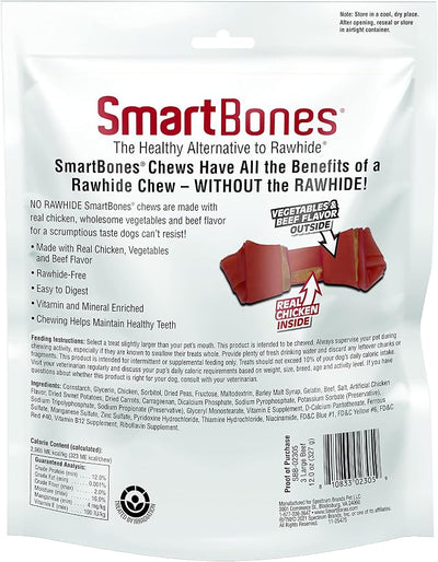 SmartBones Large Chews With Real Beef, Rawhide-Free Chews For Dogs, 3 Count